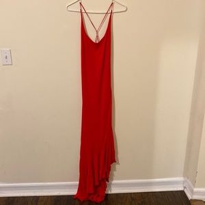 Vintage A.B.S. Evening Allen Schwartz red evening gown Size M